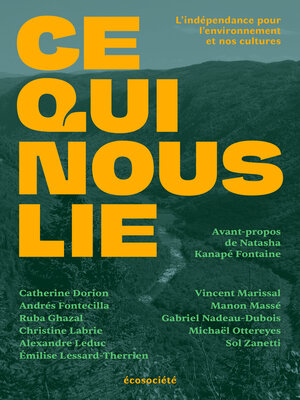 cover image of Ce qui nous lie